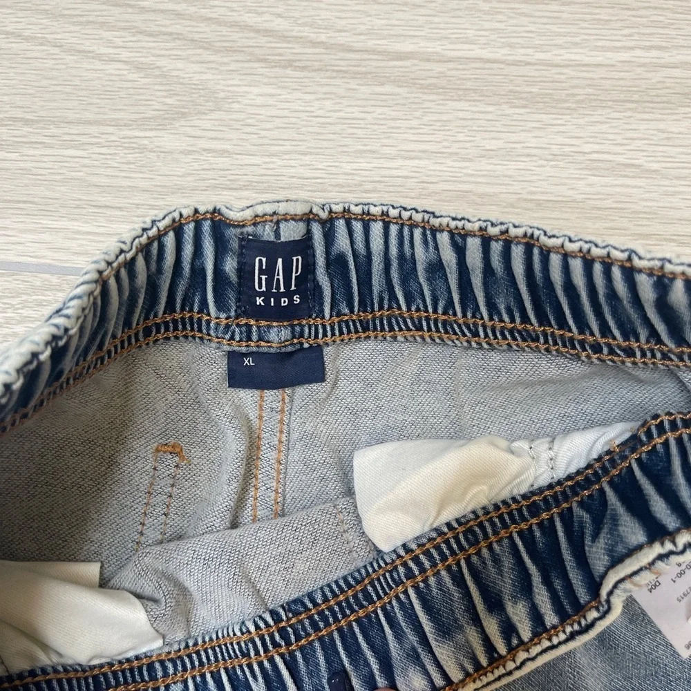 GAP Kids Blue Soft Denim Relaxes Easy Jean Joggers Boy’s Size XL New